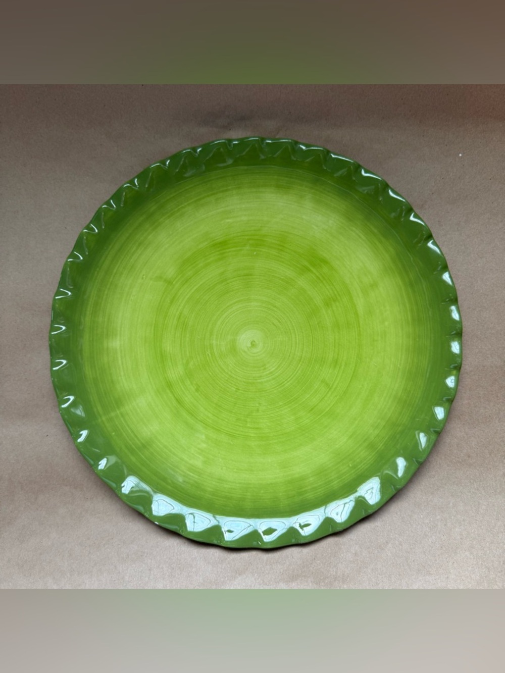 Noble Excellence Hacienda 12” serving platter Shades of Green